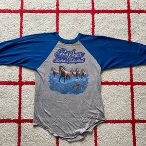 Vintage Bob Segar & The Silver Bullet Band Baseball 3/4 sleeve tee